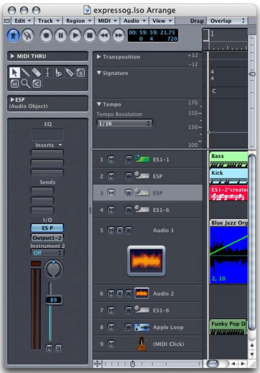 APPLE LOGIC EXPRESS 7 - Arrange Channel Strip - 1