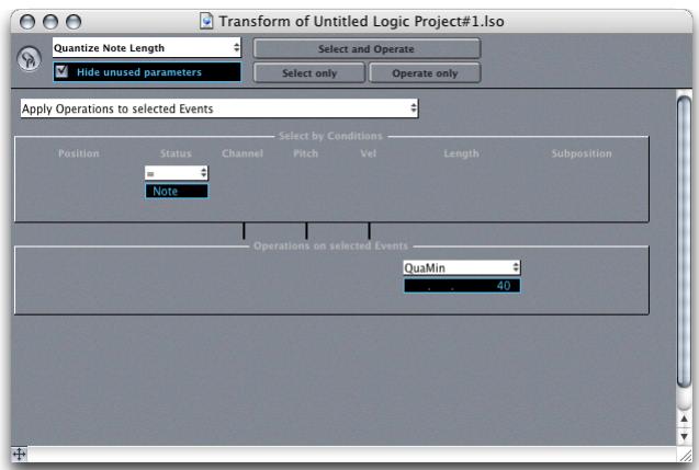 APPLE LOGIC EXPRESS 7 - Transform Window—Introduction - 1