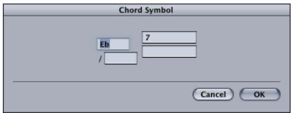 APPLE LOGIC EXPRESS 7 - Inserting Chord Symbols - 2