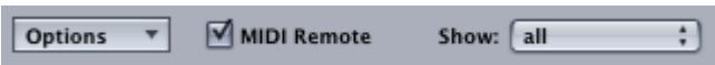 APPLE LOGIC EXPRESS 7 - Options Menu - 1