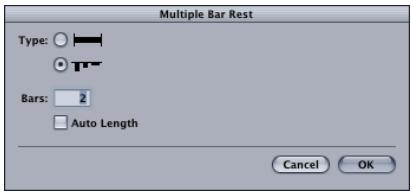 APPLE LOGIC EXPRESS 7 - Multi Bar Rests - 3