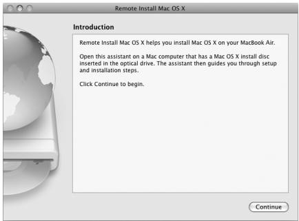 APPLE MACBOOK AIR MC234 - To use Remote Install Mac OS X: - 1