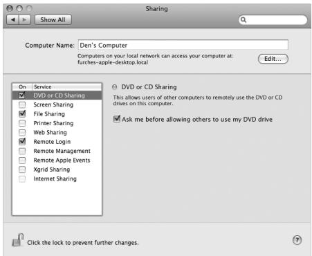 APPLE MACBOOK AIR MC234 - To enable DVD or CD Sharing, if your other computer is a Mac: - 1