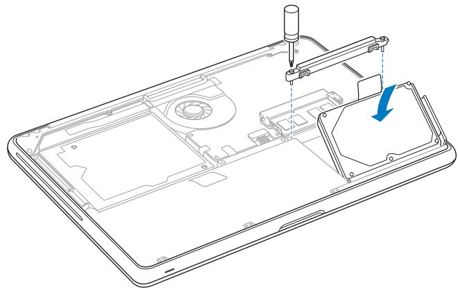 APPLE MACBOOK MB466F-A - To replace the hard disk drive in your MacBook: - 6