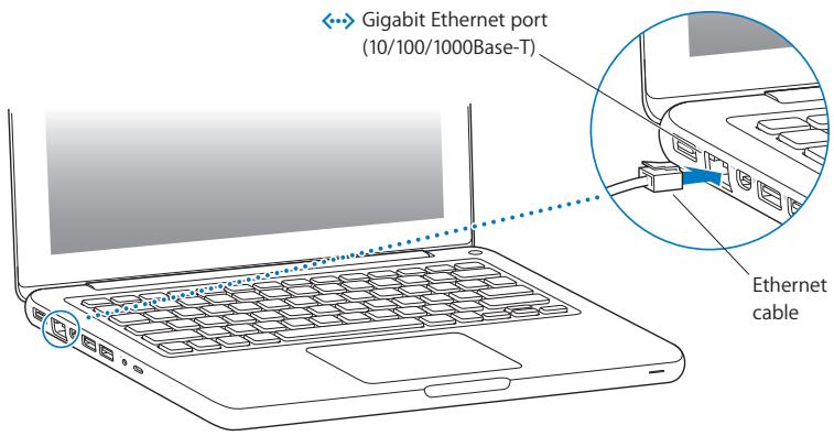 APPLE MACBOOK MB466F-A - Step 2: Connect to a wireless or wired network. - 1