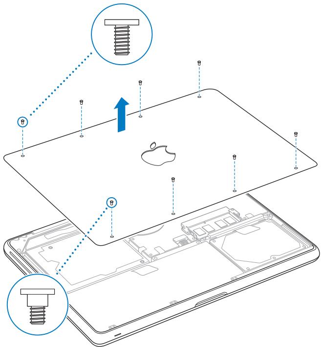 APPLE MACBOOK MB466F-A - To replace the hard disk drive in your MacBook: - 1