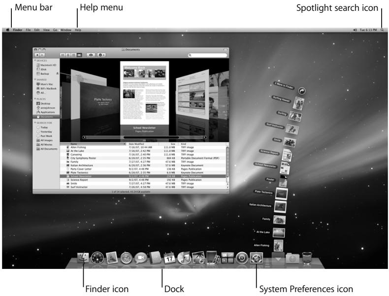 APPLE MACBOOK PRO MC226 - Step 5: Customize the Mac OS X desktop and set preferences. - 1