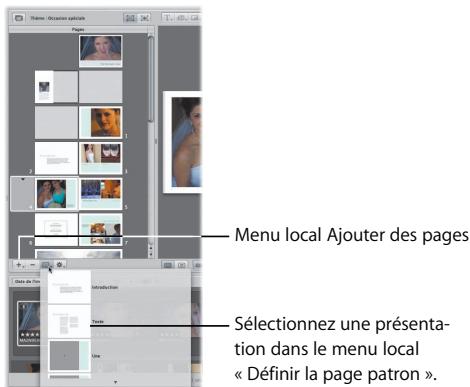 APPLE APERTURE 2 - Pour ajouter une page : - 1