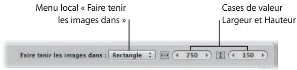 APPLE APERTURE 2 - Pour choisir les proportions de base des images : - 1