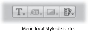 APPLE APERTURE 2 - Pour ajouter du texte : - 1