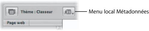 APPLE APERTURE 2 - Pour modifier les informations affichées avec les images : - 1