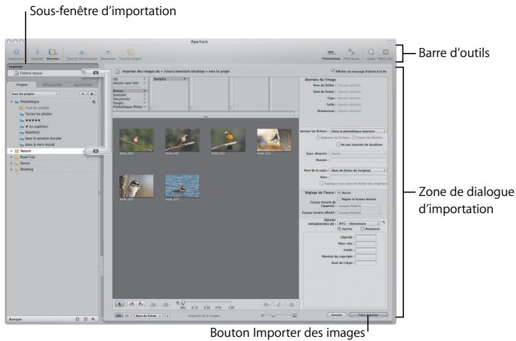 APPLE APERTURE 2 - Notions élémentaires sur l'importation - 1