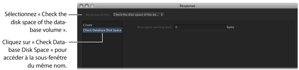 APPLE FINAL CUT SERVER - À propos des réponses par vérification de l'espace disque pour le volume de la base de données - 1