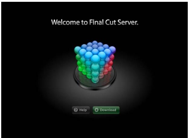 APPLE FINAL CUT SERVER - Pour installer le client final cut server à l'aide de java web start : - 1