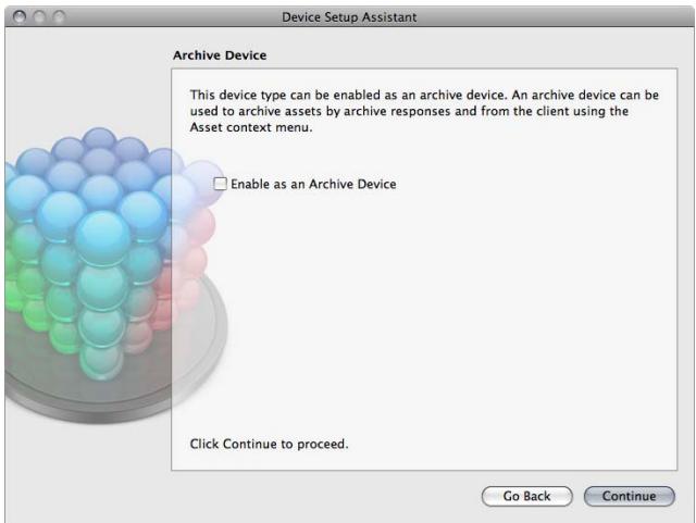 APPLE FINAL CUT SERVER - Pour ajouter un périphérique à l'aide de l'assistant réglages de périphérique : - 3