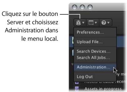 APPLE FINAL CUT SERVER - Ajout d'un périphérique à partir de la fenêtre administration - 1