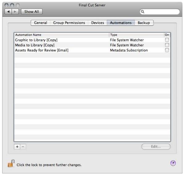 APPLE FINAL CUT SERVER - Préférences système de final cut server - 4