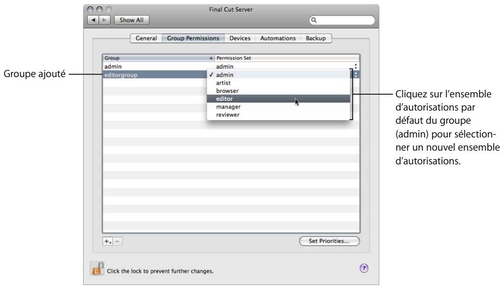 APPLE FINAL CUT SERVER - Ajout de groupes à final cut server - 2