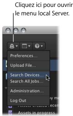 APPLE FINAL CUT SERVER - Pour accéder aux métadonnées d'une série quicktime : - 1