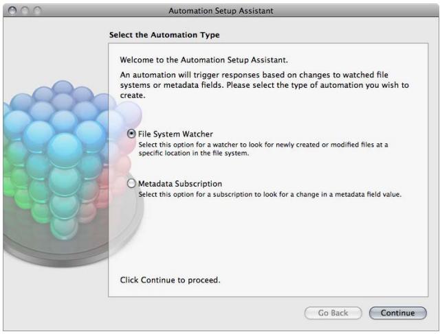 APPLE FINAL CUT SERVER - Pour créer une automatisation : - 1