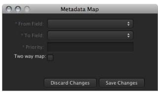 APPLE FINAL CUT SERVER - Réglages relatifs aux mappings de métadonnées - 1