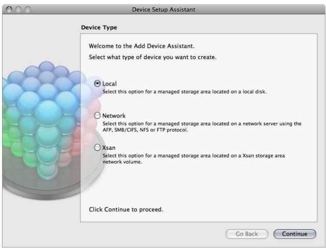 APPLE FINAL CUT SERVER - Pour ajouter un périphérique à l'aide de l'assistant réglages de périphérique : - 2