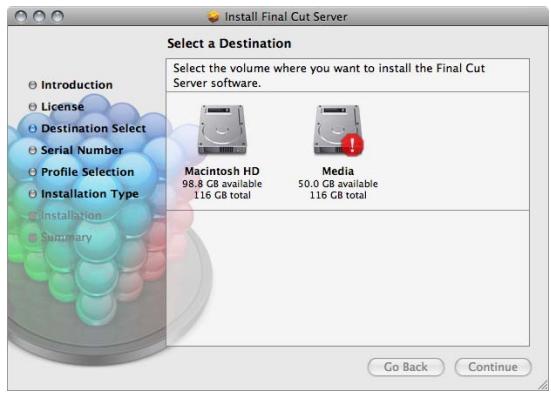 APPLE FINAL CUT SERVER - Démarrage du programme d'installation de final cut server - 5