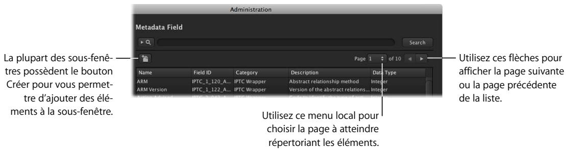 APPLE FINAL CUT SERVER - Utilisation de la fenêtre administration - 2