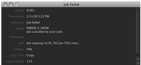 APPLE FINAL CUT SERVER - Pour réexécuter une tâche échouée : - 3
