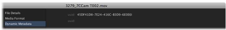 APPLE FINAL CUT SERVER - Pour accéder aux métadonnées d'une série quicktime : - 2