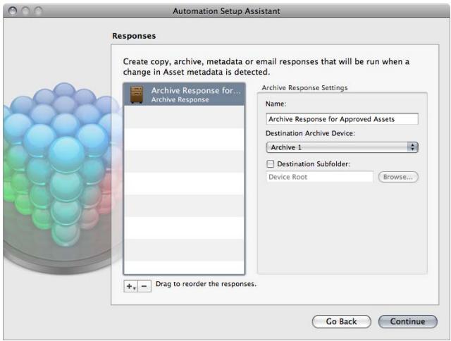 APPLE FINAL CUT SERVER - Informations détaillées sur la réponse par archivage - 1