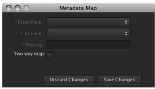 APPLE FINAL CUT SERVER - Ajout ou modification de mappings de métadonnées - 1