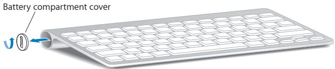 APPLE IMAC 21 INCH - To replace the batteries in the Apple Wireless Keyboard: - 1