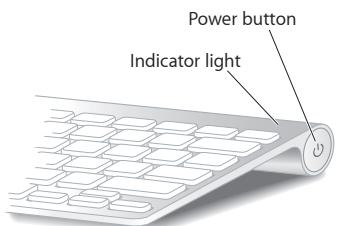 APPLE IMAC 21 INCH - Step 3: Turn on your wireless keyboard and mouse. - 1