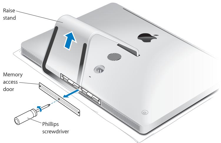 APPLE IMAC 21 INCH - To install memory: - 1