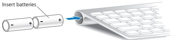 APPLE IMAC 21 INCH - To replace the batteries in the Apple Wireless Keyboard: - 2
