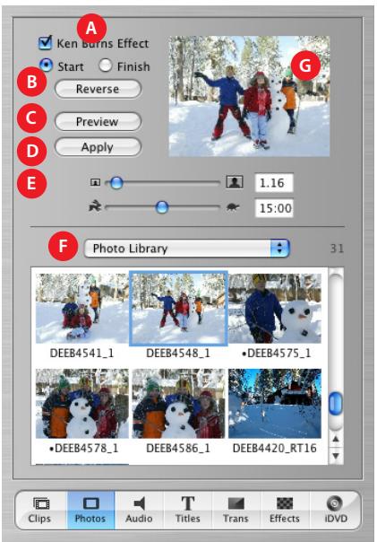 APPLE IMOVIE - Photos Pane - 1