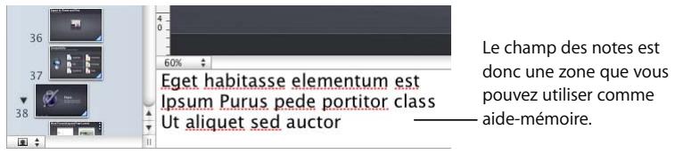APPLE KEYNOTE - Ajout des notes de l'intervenant - 1