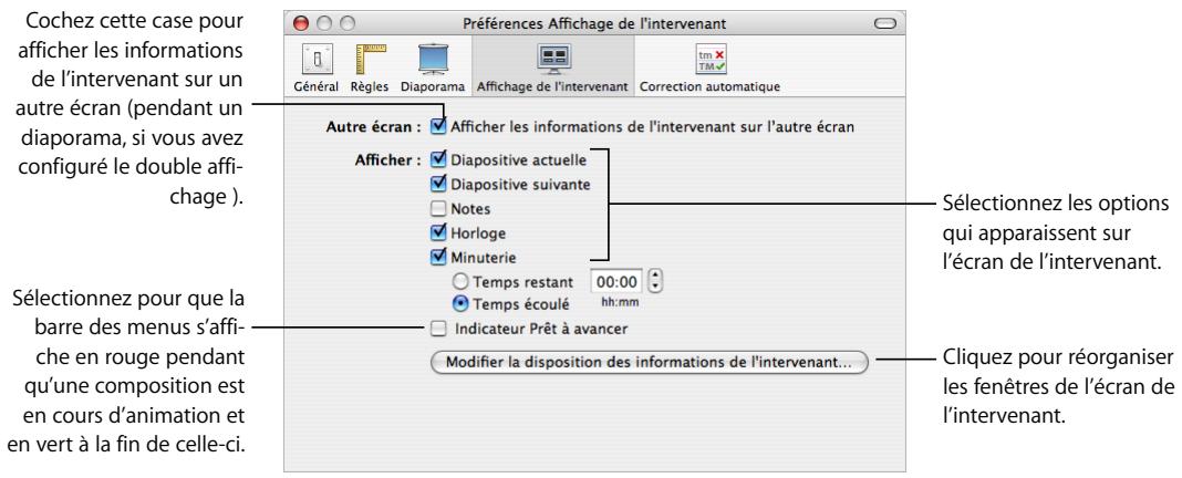 APPLE KEYNOTE - Personnalisation de l'écran de l'intervenant - 1