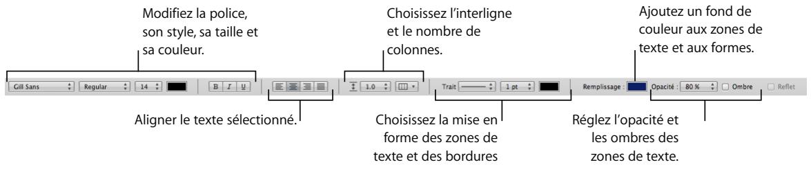 APPLE KEYNOTE - Pour afficher et masquer la barre de format : - 1