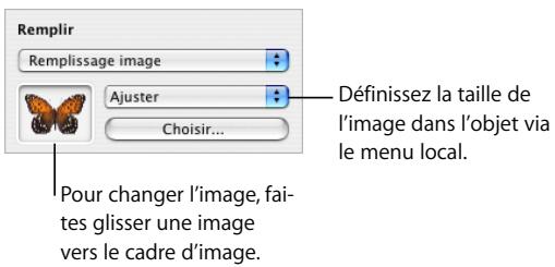 APPLE KEYNOTE - Pour replir un objet avec une image : - 1
