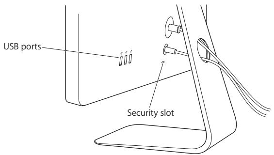 APPLE LED CINEMA DISPLAY - Using the USB Ports and Security Slot - 1