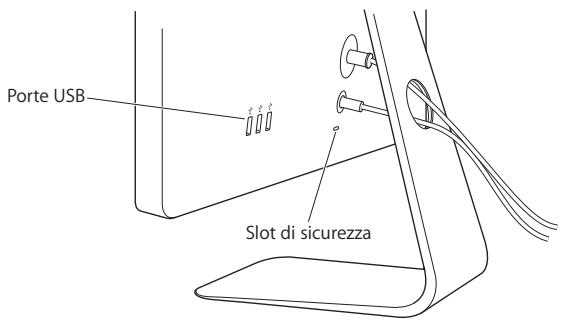 APPLE LED CINEMA DISPLAY - Utilizzare le porte USB e lo slot di sicurezza - 1