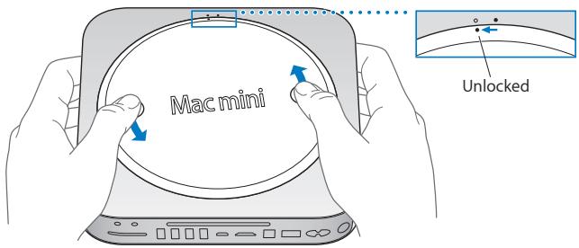 APPLE MAC MINI SERVER - Step 3: Remove the bottom cover. - 1