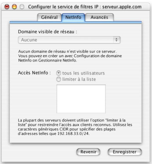 APPLE MAC OS X SERVER - Réglages netinfo - 1