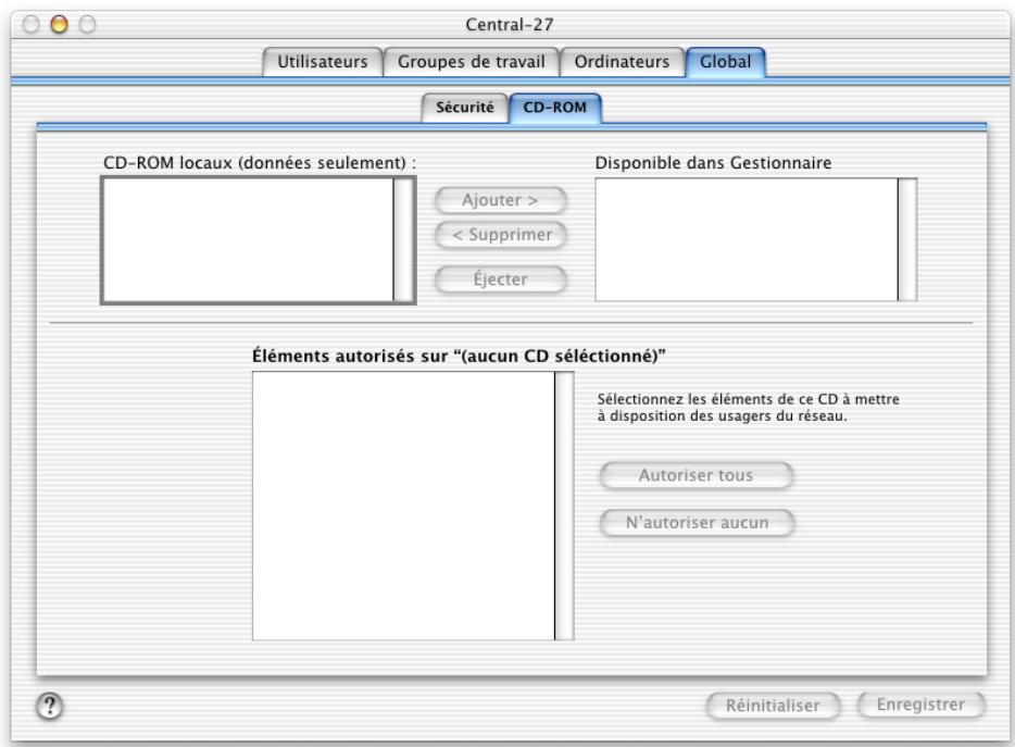 APPLE MAC OS X SERVER - Réglages globaux des cd-rom - 1