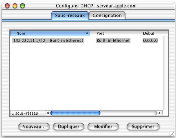 APPLE MAC OS X SERVER - Étape 1: création de sous-réseaux - 1