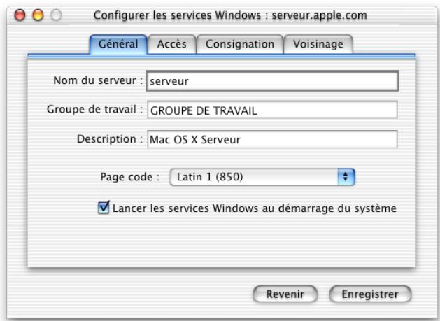 APPLE MAC OS X SERVER - Réglages généraux - 1