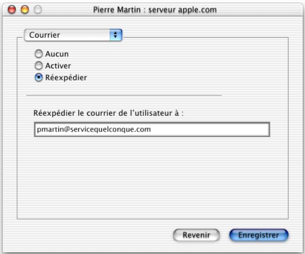 APPLE MAC OS X SERVER - Réexpédition de courrier - 1