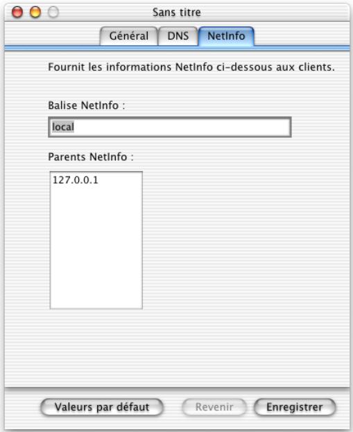 APPLE MAC OS X SERVER - Réglages netinfo de sous-réseaux - 1
